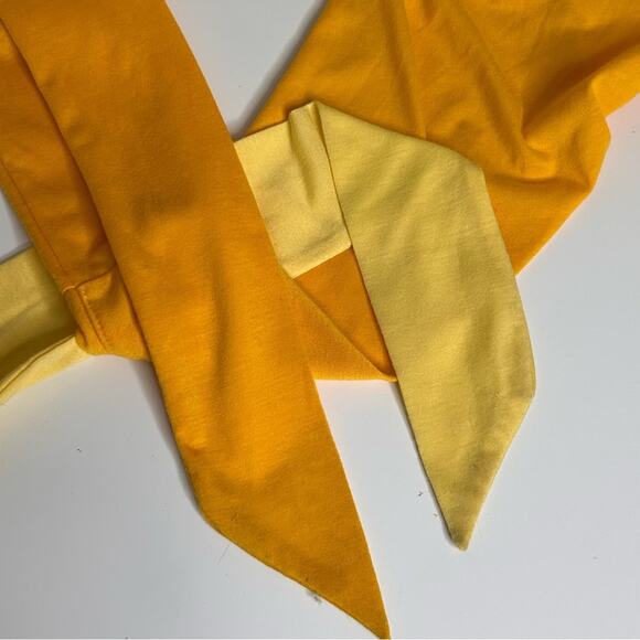 Cider Color Block Tie Front Crop Top Graphic Tee Short Sleeve Casual T Shirt Med - Picture 7 of 8